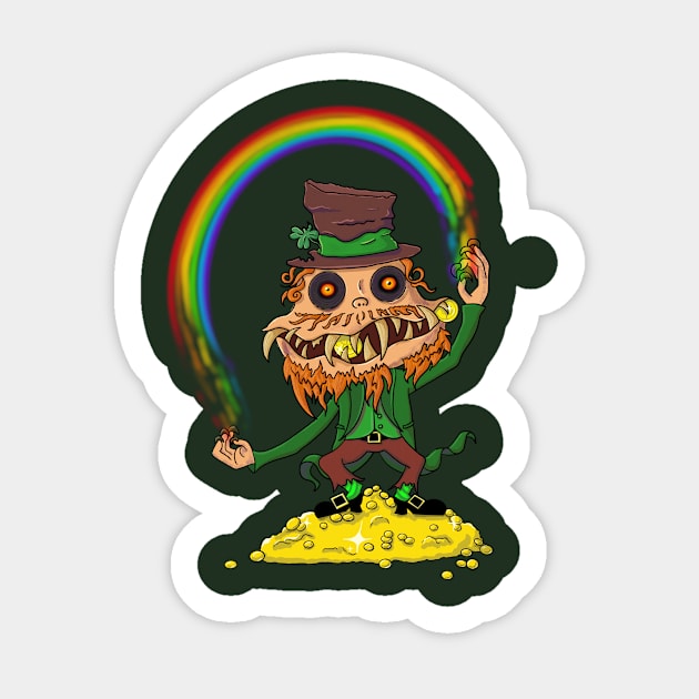 Unlucky Leprechaun Sticker by The Giggle Factory